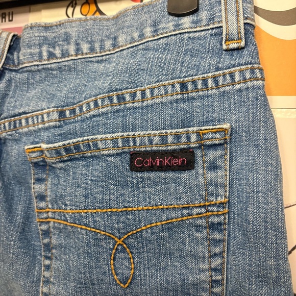 Calvin Klein Jeans Blue Mini Skirt Vintage - Picture 4 of 6